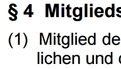 Mitglied werden, Mitglied sein